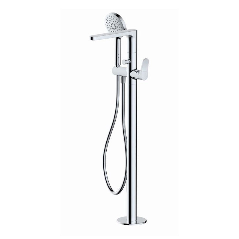 RAK Ceramics Petit Round Floorstanding Bath Shower Mixer (1 size, 2 colours) - Brand New Bathrooms