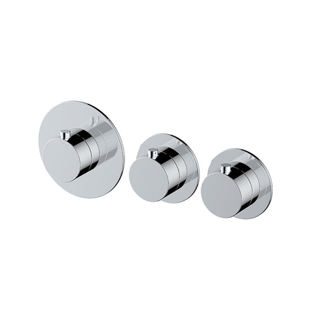 RAK Ceramics Petit Round Concealed Diverter Dual Outlet (1 size, 3 colours) - Brand New Bathrooms