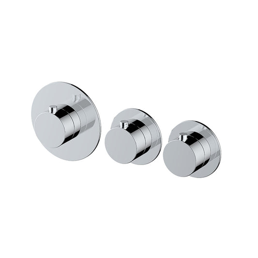 RAK Ceramics Petit Round Concealed Diverter Dual Outlet (1 size, 3 colours) - Brand New Bathrooms