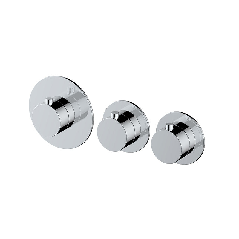 RAK Ceramics Petit Round Concealed Diverter Dual Outlet (1 size, 3 colours) - Brand New Bathrooms