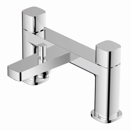 RAK Ceramics Petit Square Deck Bath Shower Mixer (1 size, Chrome) - Brand New Bathrooms