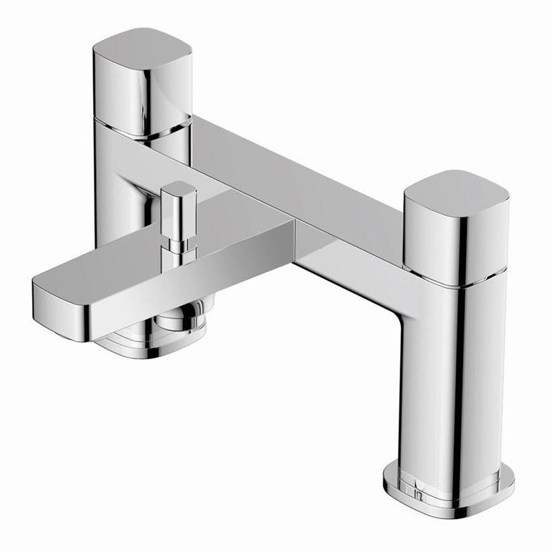 RAK Ceramics Petit Square Deck Bath Shower Mixer (1 size, Chrome) - Brand New Bathrooms