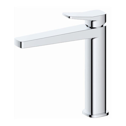RAK Ceramics Petit Square Mid Height Basin Mixer (1 size, Chrome) - Brand New Bathrooms