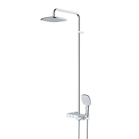 RAK Ceramics Petit Square Wall Mounted Shower Set (1 size, Chrome) - Brand New Bathrooms