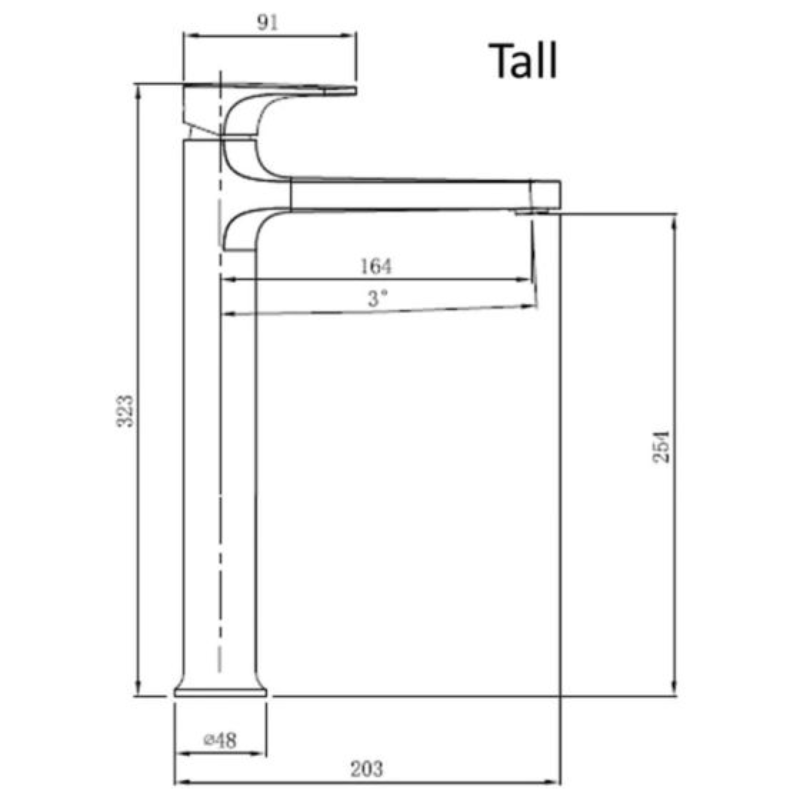RAK Ceramics Portofino Tall Basin Mixer (1 size, 4 colours) - Brand New Bathrooms