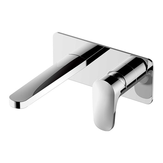 RAK Ceramics Portofino Wall Mounted Basin Mixer with Back Plate (1 size, 4 colours) - Brand New Bathrooms