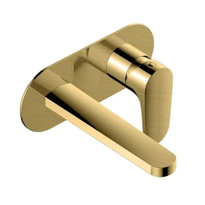 RAK Ceramics Portofino Wall Mounted Basin Mixer with Back Plate (1 size, 4 colours) - Brand New Bathrooms