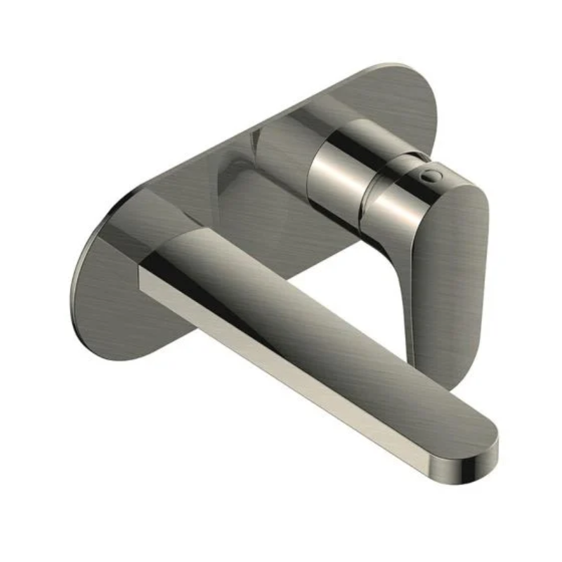 RAK Ceramics Portofino Wall Mounted Basin Mixer with Back Plate (1 size, 4 colours) - Brand New Bathrooms