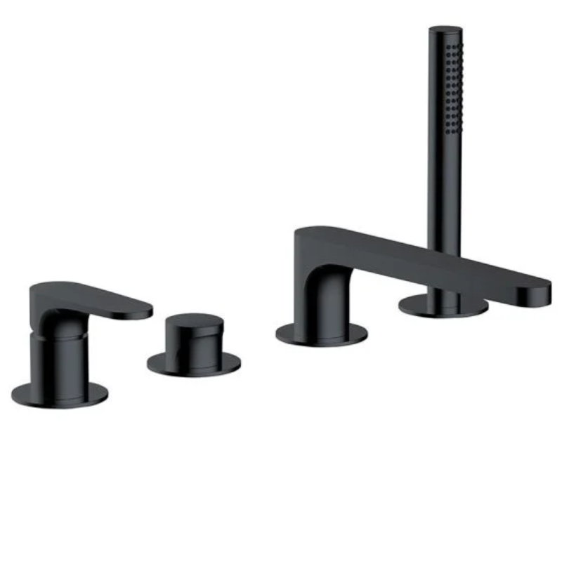 RAK Ceramics 4 Tap Hole Deck Mounted Bath Shower Mixer (1 size, 4 colours) - Brand New Bathrooms