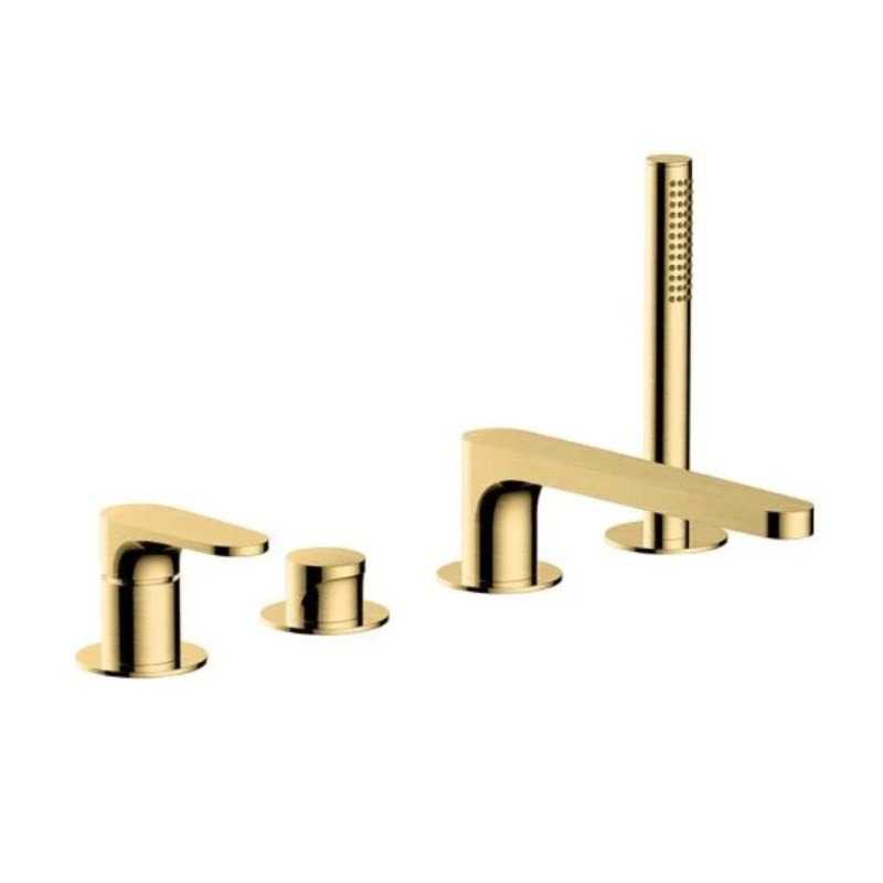 RAK Ceramics 4 Tap Hole Deck Mounted Bath Shower Mixer (1 size, 4 colours) - Brand New Bathrooms