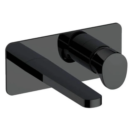 RAK Ceramics Positano Wall Mounted Basin Mixer with Back Plate (1 size, 4 colours) - Brand New Bathrooms