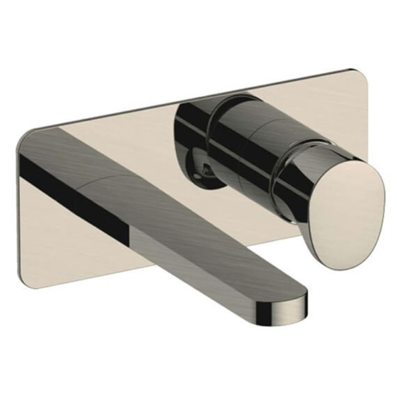 RAK Ceramics Positano Wall Mounted Basin Mixer with Back Plate (1 size, 4 colours) - Brand New Bathrooms