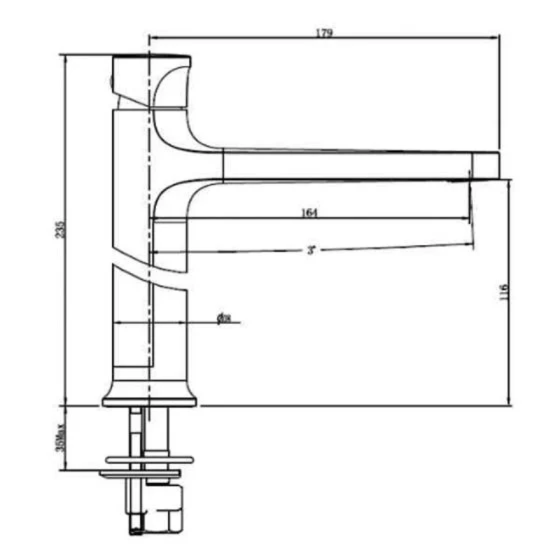 RAK Ceramics Positano Mid Height Basin Mixer (1 size, 4 colours) - Brand New Bathrooms
