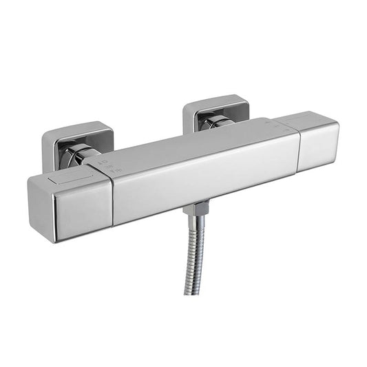 RAK Ceramics Resort Wall Mounted Exposed Thermostatic Shower Valve (1 size, Chrome) - Brand New Bathrooms