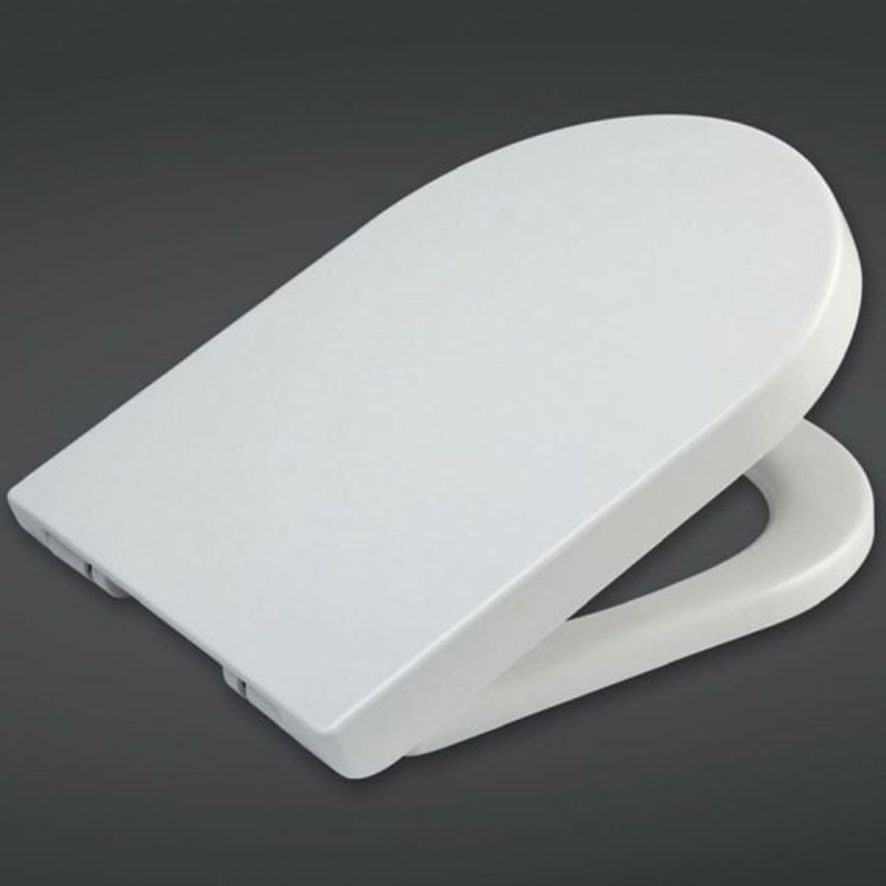 RAK Ceramics Resort Quick Release Rimless Soft Close Toilet Seat & Cover (1 size, White) - Brand New Bathrooms