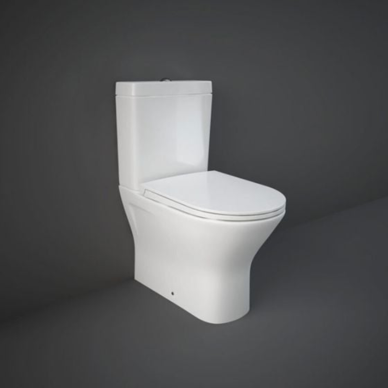 RAK Ceramics Resort Mini Quick Release Sandwich Soft Close Toilet Seat & Cover (1 size, White) - Brand New Bathrooms