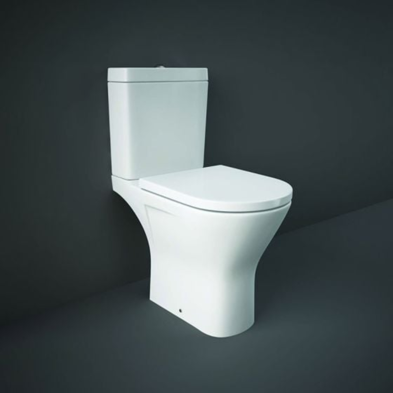 RAK Ceramics Resort Maxi Slimline Soft Close Urea Toilet Seat & Cover (1 size, White) - Brand New Bathrooms
