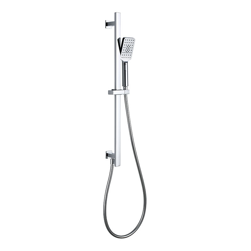 RAK Ceramics Square Slide Rail Kit with Integral Wall Outlet (1 size, 2 colours) - Brand New Bathrooms