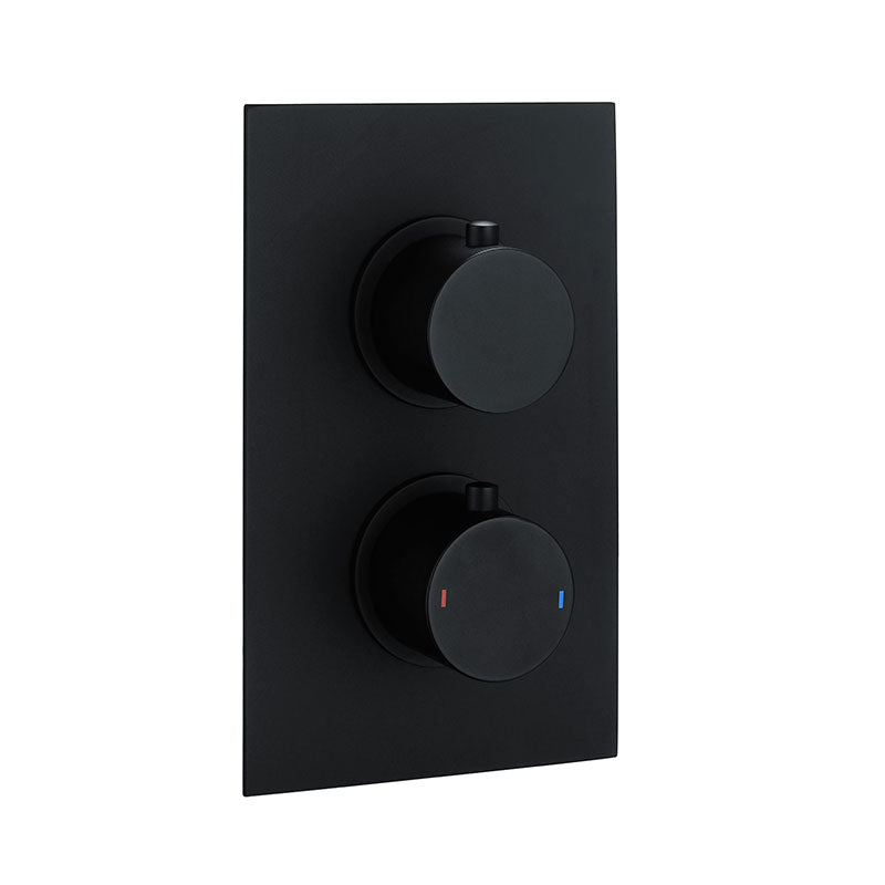 RAK Ceramics Dual Outlet; 2 Handle Thermostatic Concealed Shower Valve (1 size, 2 styles, 2 colours) - Brand New Bathrooms