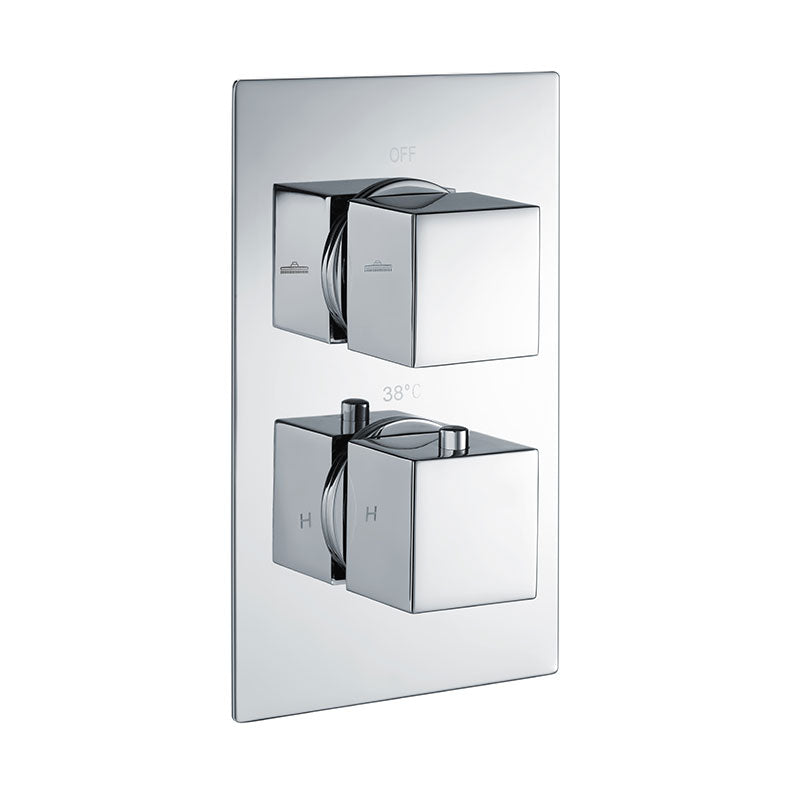 RAK Ceramics Dual Outlet; 2 Handle Thermostatic Concealed Shower Valve (1 size, 2 styles, 2 colours) - Brand New Bathrooms