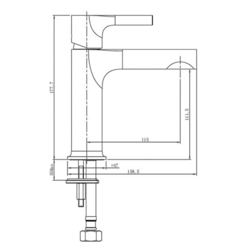 RAK Ceramics Sorrento Standard Basin Mixer (1 size, 4 colours) - Brand New Bathrooms