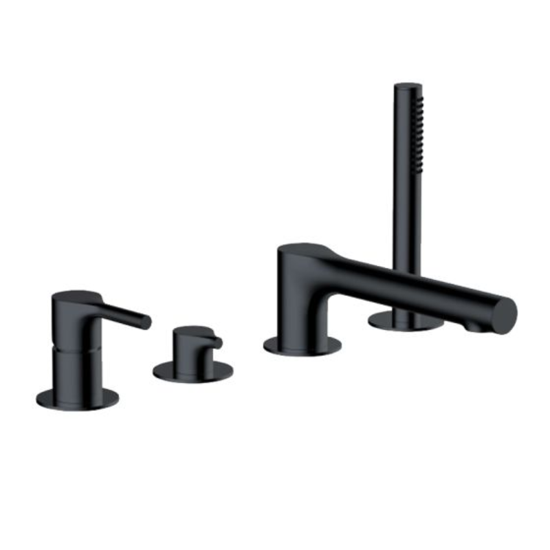 RAK Ceramics Sorrento 4 Tap Hole Deck Mounted Bath Shower Mixer (1 size, 3 colours) - Brand New Bathrooms