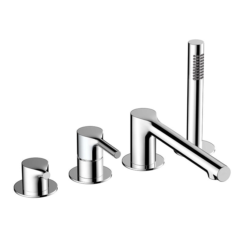 RAK Ceramics Sorrento 4 Tap Hole Deck Mounted Bath Shower Mixer (1 size, 3 colours) - Brand New Bathrooms