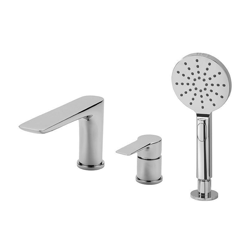 RAK Ceramics Sport Deck Mounted Bath Shower Mixer (1 size, 2 styles, Chrome) - Brand New Bathrooms