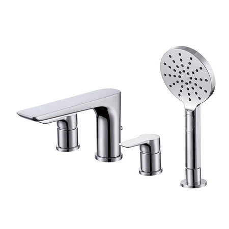 RAK Ceramics Sport Deck Mounted Bath Shower Mixer (1 size, 2 styles, Chrome) - Brand New Bathrooms