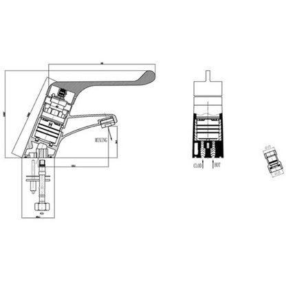 RAK Ceramics Sequential Thermostatic Basin Mixer (1 size, Chrome) - Brand New Bathrooms