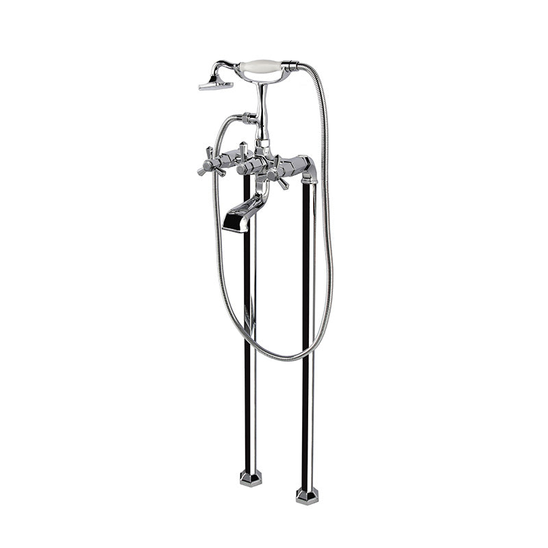 RAK Ceramics Washington Freestanding Bath Shower Mixer (1 size, Chrome) - Brand New Bathrooms