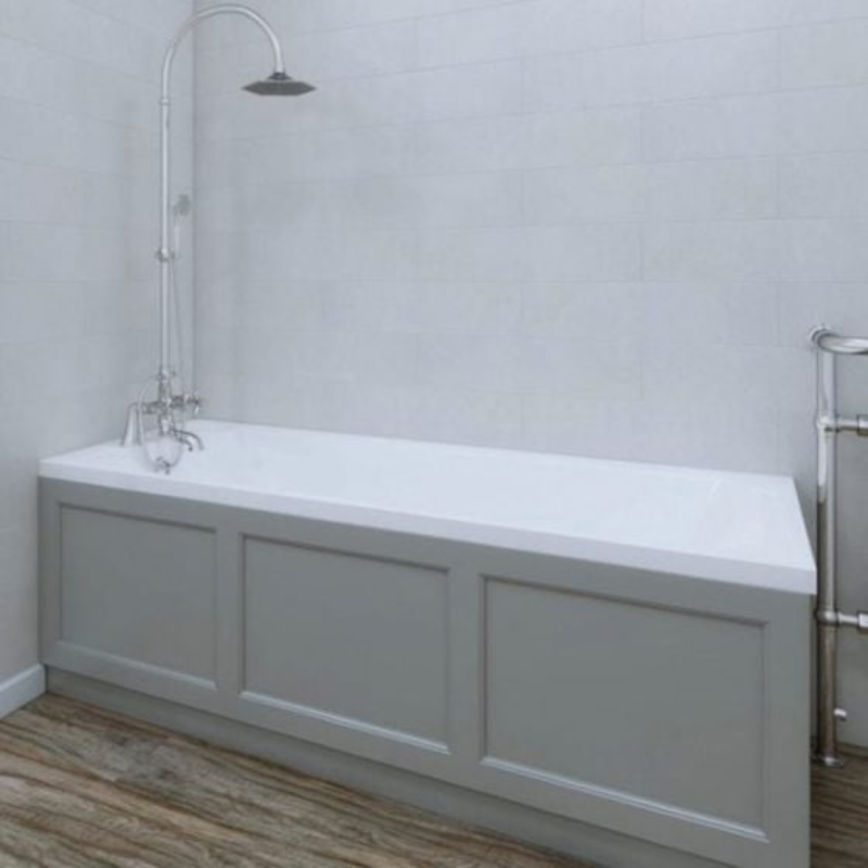 RAK Ceramics Washington Single Ended Bath with Legs (3 sizes, White) - Brand New Bathrooms