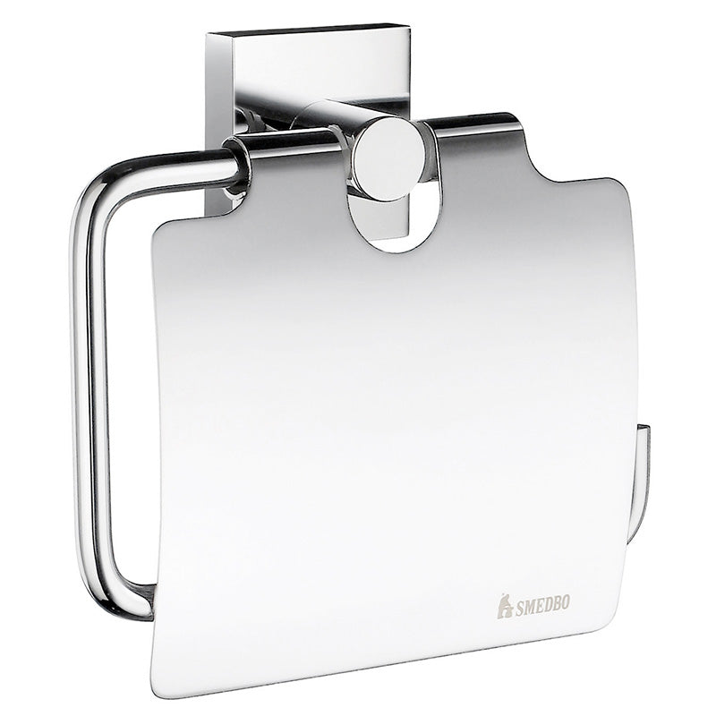 Smedbo House Toilet Roll Holder with Lid (1 Variant) - Brand New Bathroom 