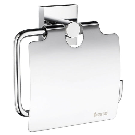 Smedbo House Toilet Roll Holder with Lid (1 Variant) - Brand New Bathroom 