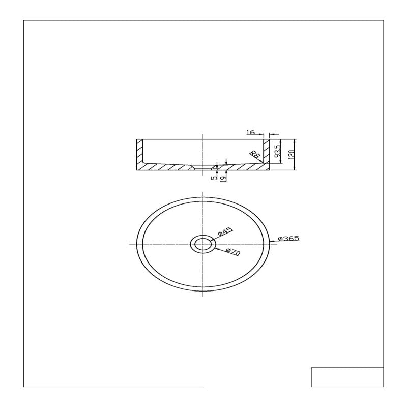 Scudo Rok Round Polymarble Basin (1 size, 2 colours) - Brand New Bathrooms