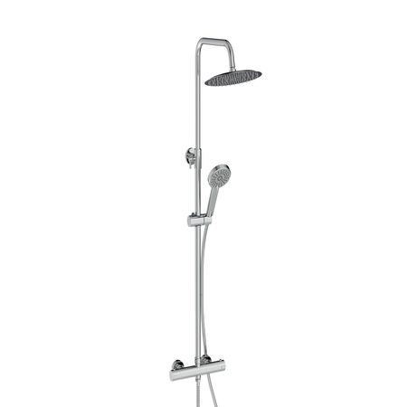 Scudo Middleton Round Rigid Riser Shower (3 colours) - Brand New Bathrooms