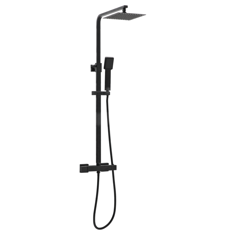 Scudo Middleton Square Rigid Riser Shower (3 colours) - Brand New Bathrooms