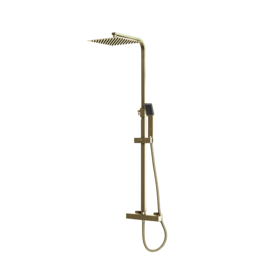 Scudo Middleton Square Rigid Riser Shower (3 colours) - Brand New Bathrooms