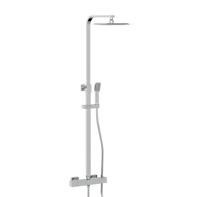 Scudo Middleton Square Rigid Riser Shower (3 colours) - Brand New Bathrooms
