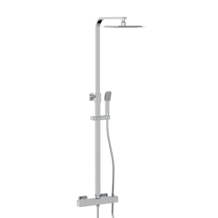 Scudo Middleton Square Rigid Riser Shower (3 colours) - Brand New Bathrooms
