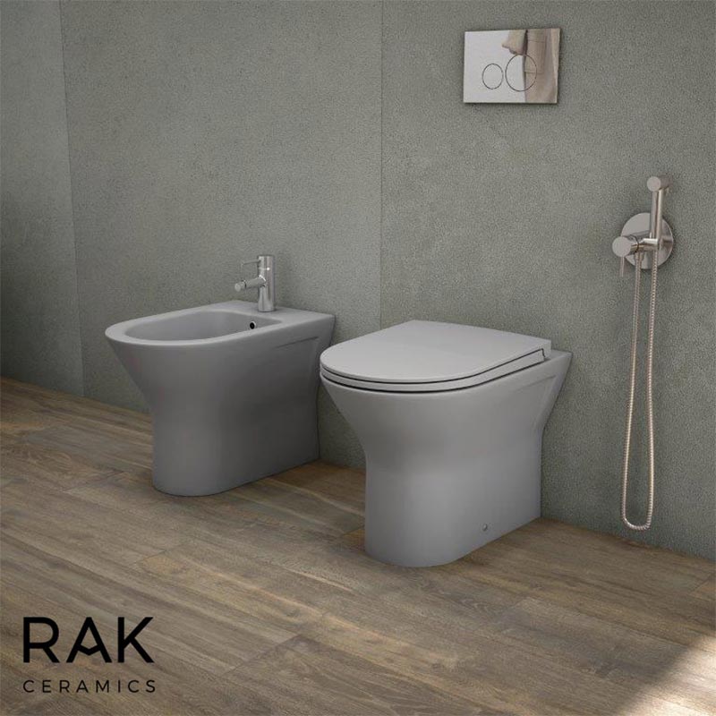 RAK Ceramics Feeling Back to Wall Bidet (5 Colours) - Brand New Bathrooms