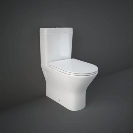 RAK Ceramics Resort Maxi Close Coupled Fully Back to Wall WC Pan (1 size, White) - Brand New Bathrooms