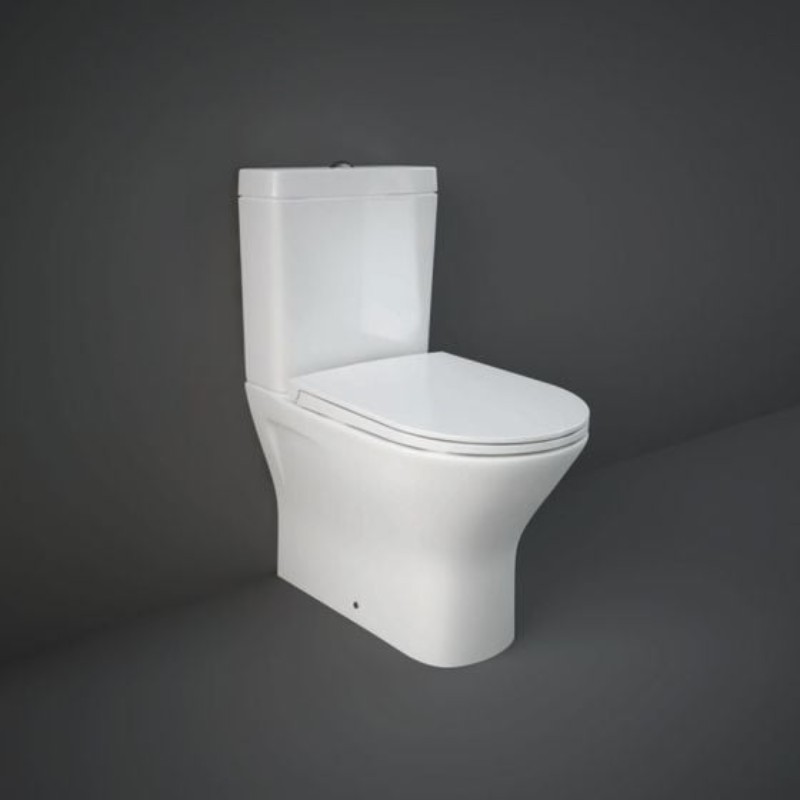 RAK Ceramics Resort Maxi Close Coupled Fully Back to Wall WC Pan (1 size, White) - Brand New Bathrooms