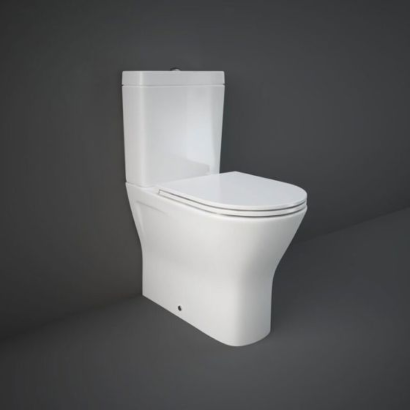 RAK Ceramics Resort Mini Close Coupled Fully Back to Wall WC Pan (1 size, White) - Brand New Bathrooms