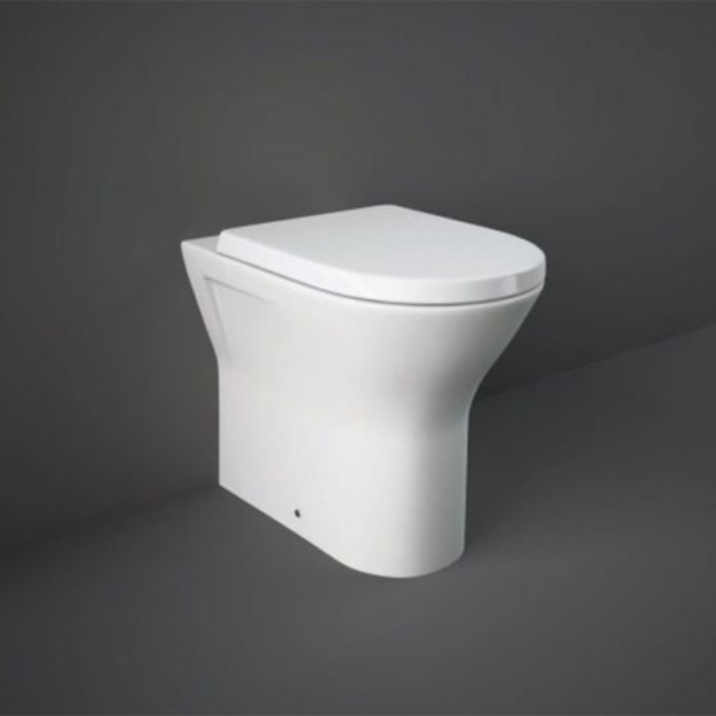 RAK Ceramics Resort Extended Height Back to Wall WC Pan (1 size, White) - Brand New Bathrooms
