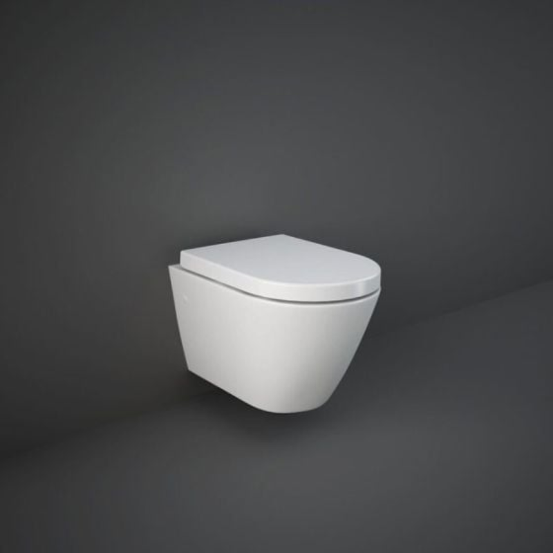 RAK Ceramics Resort Wall Hung WC Pan (1 size, White) - Brand New Bathrooms