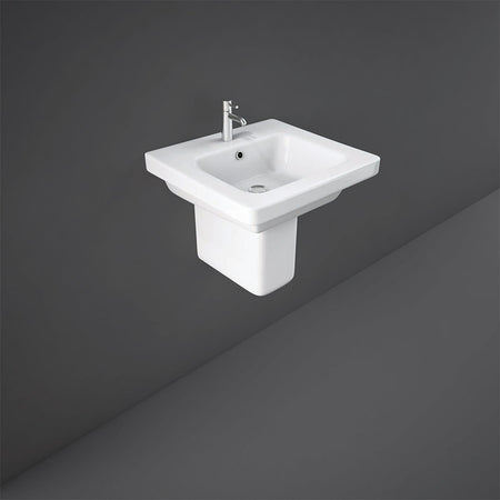 RAK Ceramics Origin Half Pedestal for Basin (1 size, Alpine White) - Brand New Bathrooms