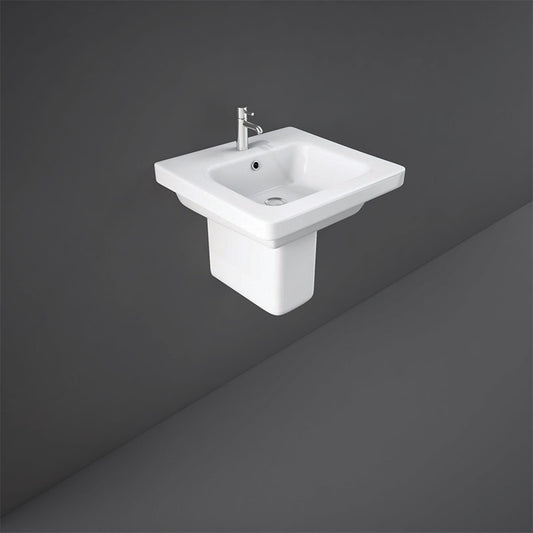 RAK Ceramics Origin Half Pedestal for Basin (1 size, Alpine White) - Brand New Bathrooms
