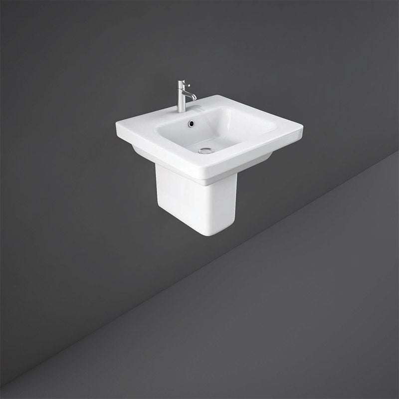 RAK Ceramics Origin Half Pedestal for Basin (1 size, Alpine White) - Brand New Bathrooms