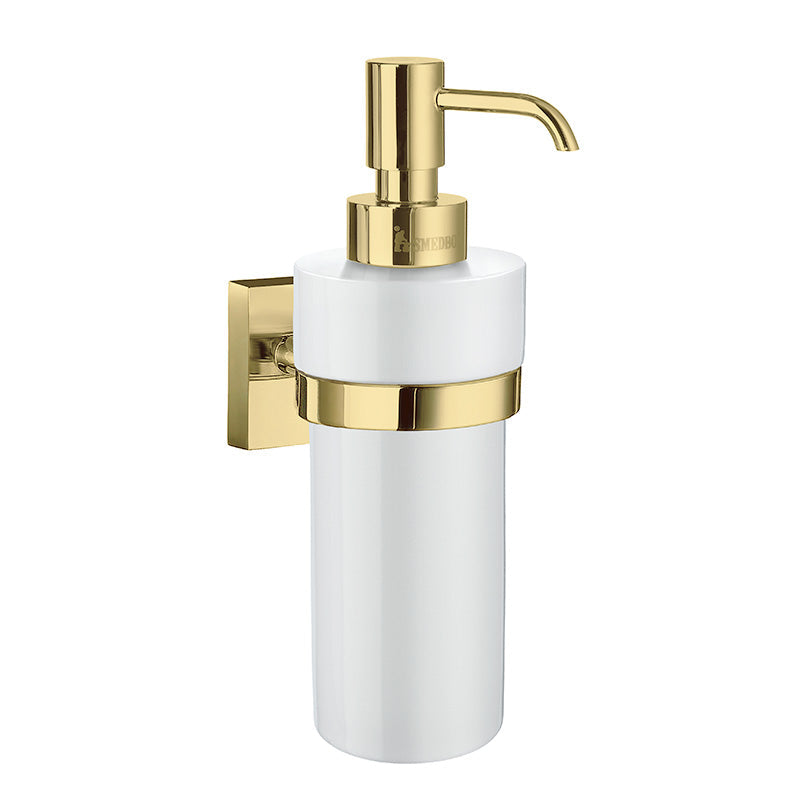 Smedbo Soap Dispenser Brass With Clear Lacquer (1 Variants) - Brand New Bathroom 